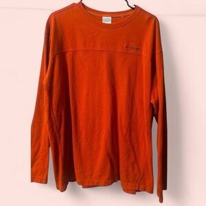 Men’s Columbia Long Sleeve Shirt Orange 2XL